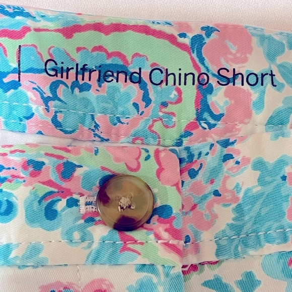 🔥SALE🔥Talbots Girlfriend Fresno Paisley Chino Shorts SZ 4P - Picture 7 of 7